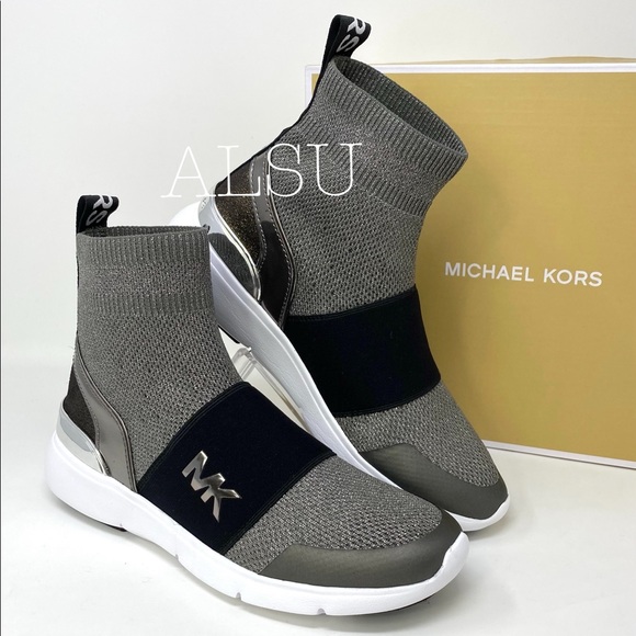 Michael Kors Sterling Bootie Textile Gunmetal Wmns - Picture 2 of 9